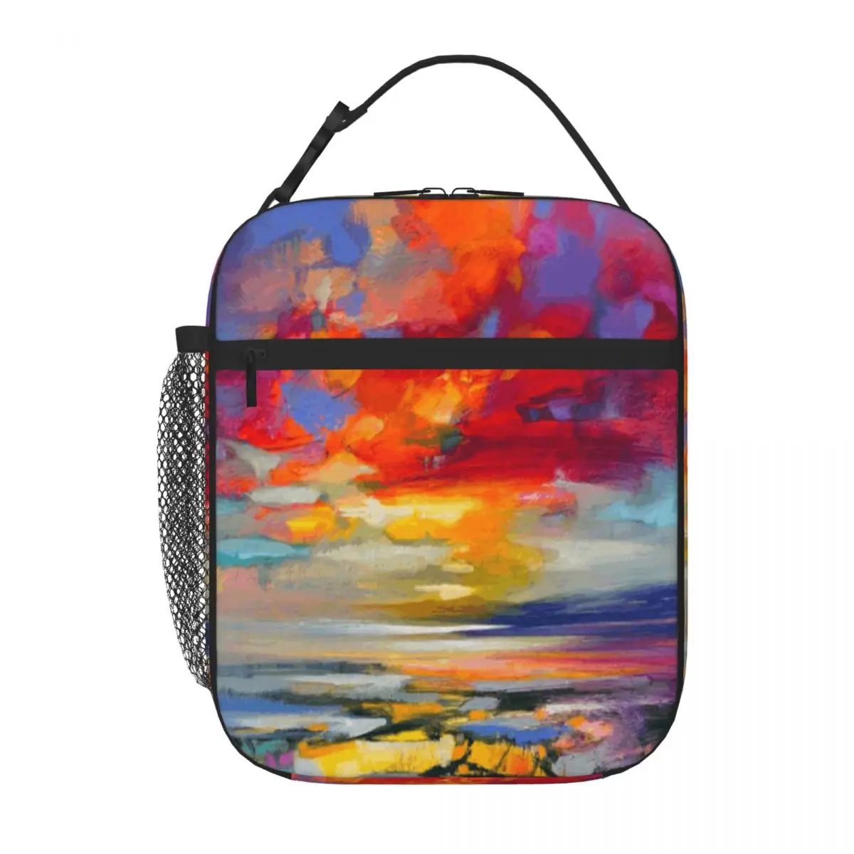 Hot Sale Vivid Light 2 Graphic Insulated Tote Diet Meal Packing Food Tote Bag
