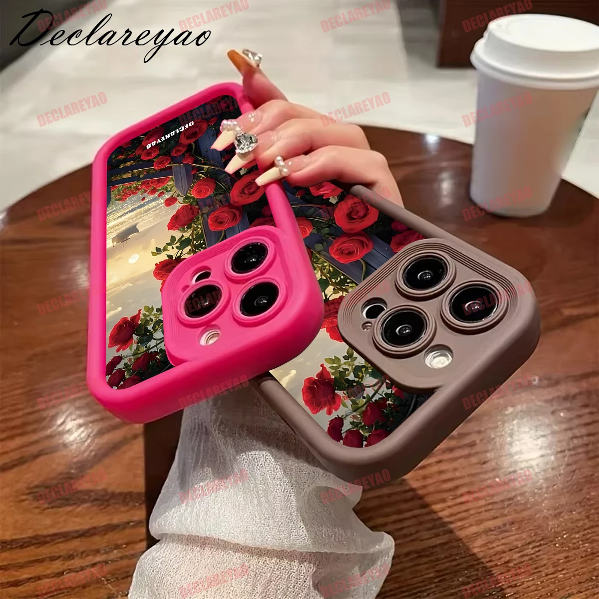 DECLAREYAO لينة ضوء سليم ماتي بولي يوريثان يغطي ل ممن لهم A73 R15 A9 A16S A57S A12E A91 A92S A11S A16S A12E A76 غطاء مقاوم للصدمات