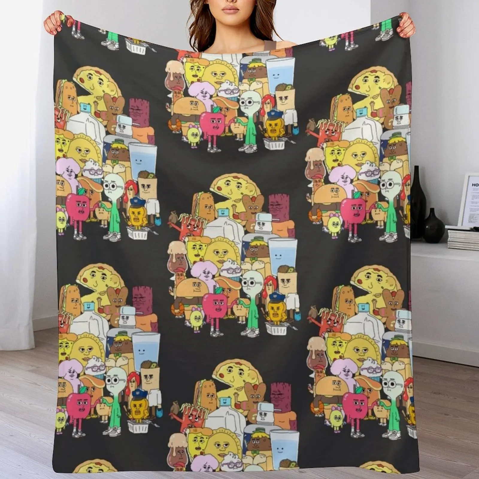 The Apple and Onion Gang Throw Blanket Luxury Throw Travel Blankets