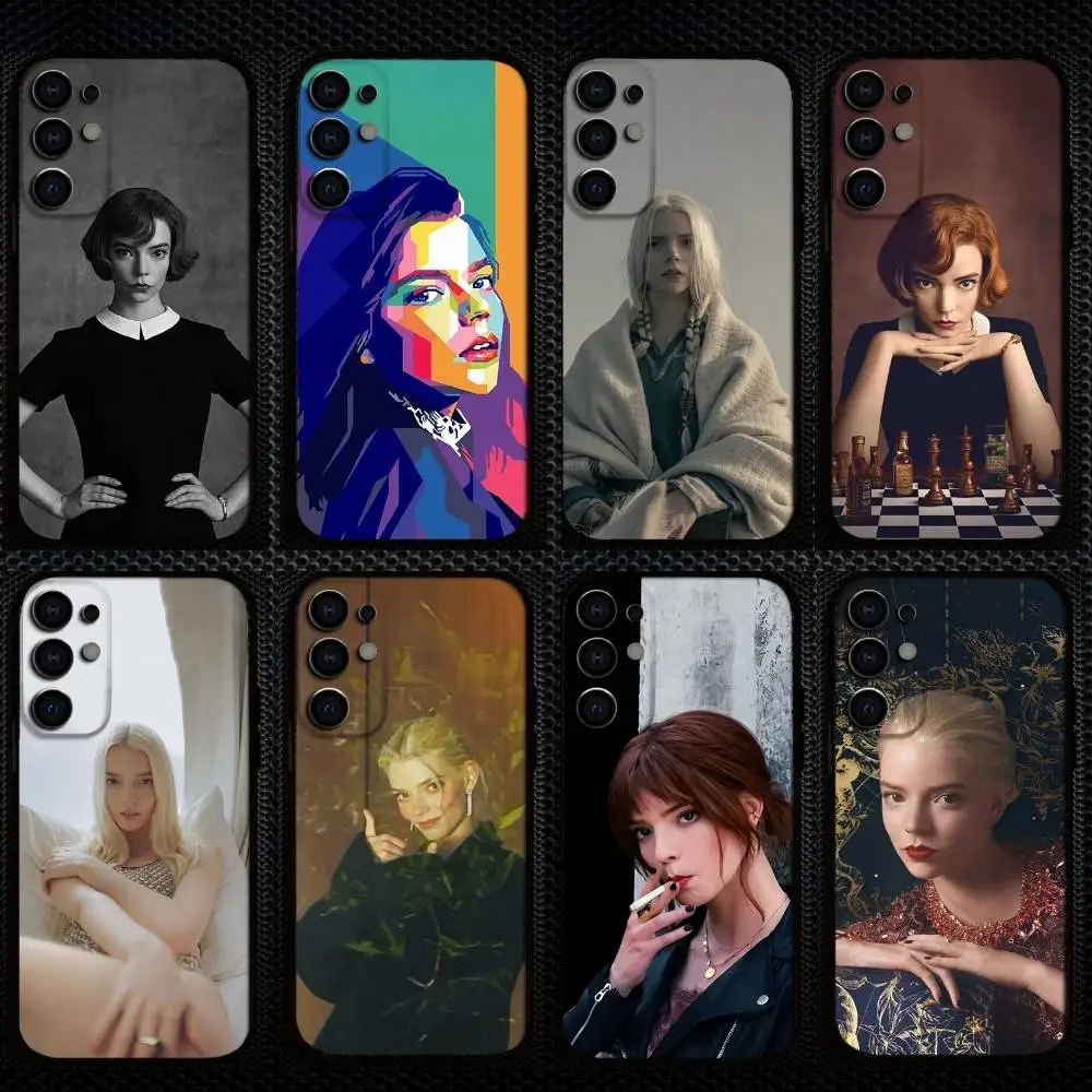 

Anya T-Taylor-J-Joy Actress Phone Case For Samsung S25,S24,S23,S22,S21,S20,Plus,Fe,Lite,Others Black Cover