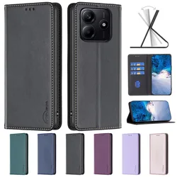 For Xiaomi Redmi Note 14 5G Case Magnetic Flip Phone Case on For Fundas Xiomi Redmi Note 14 Pro 14Pro Plus Leather Cover Coque