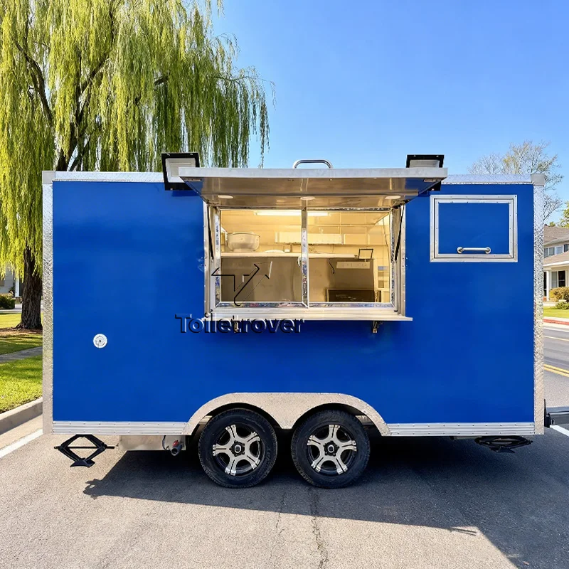 

Remorque Food Truck Container Mobile Kitchen Outdoor Street Coffee Food Truck Cocktail Street Food Truck Trailer for Catering