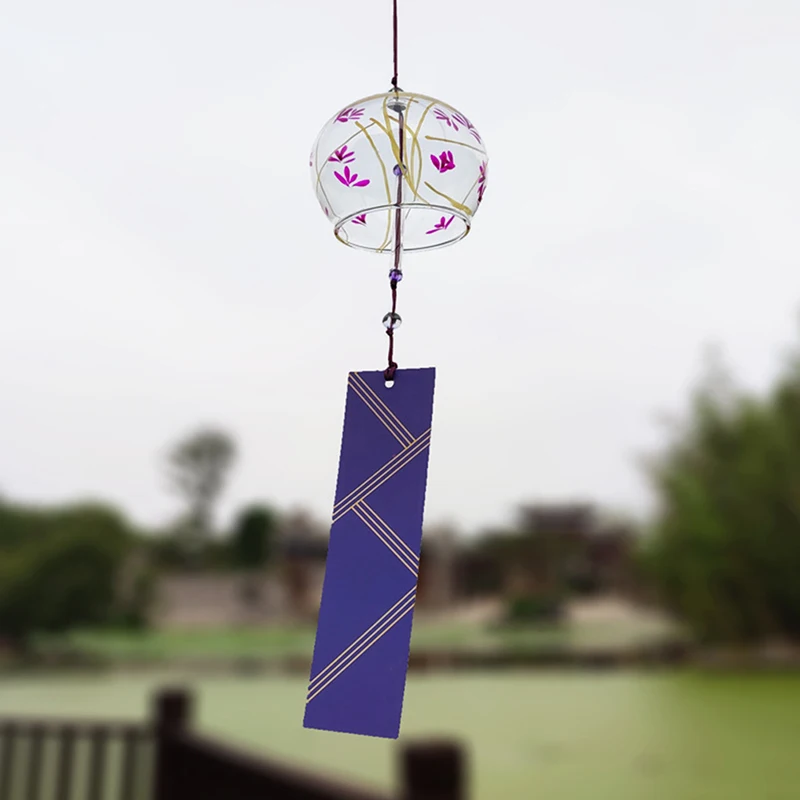 Wind Chimes Japanese Wind Bells Anime Slime Borosilicate Glass Chimes Pendants New Year Gifts Hanging Decor