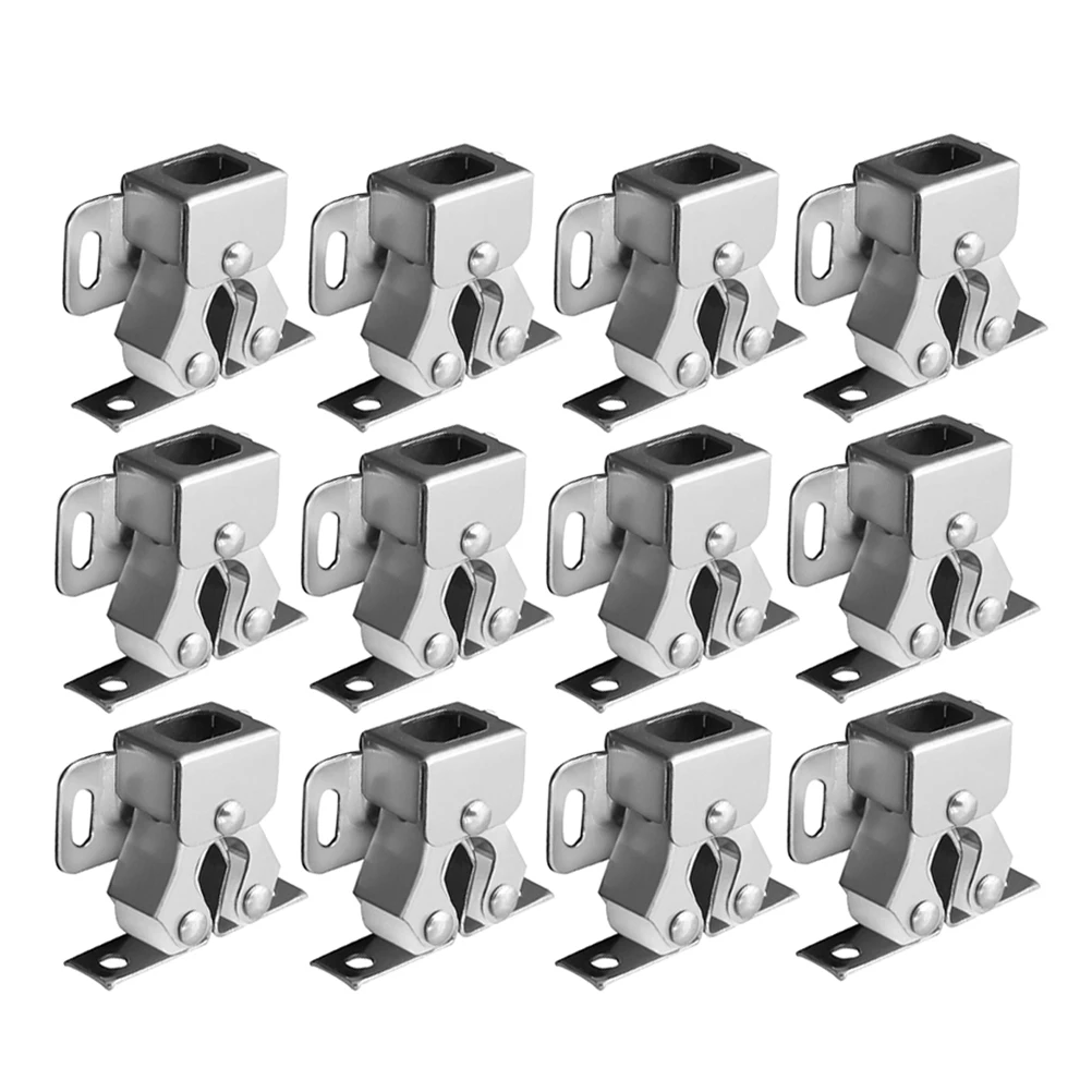 

15pcs Cabinet Door Catches Dual Wheel Spring Latch Wardrobe Bead Clamp Ball Catch Hardware Closet Cupboard Door Roller Furniture