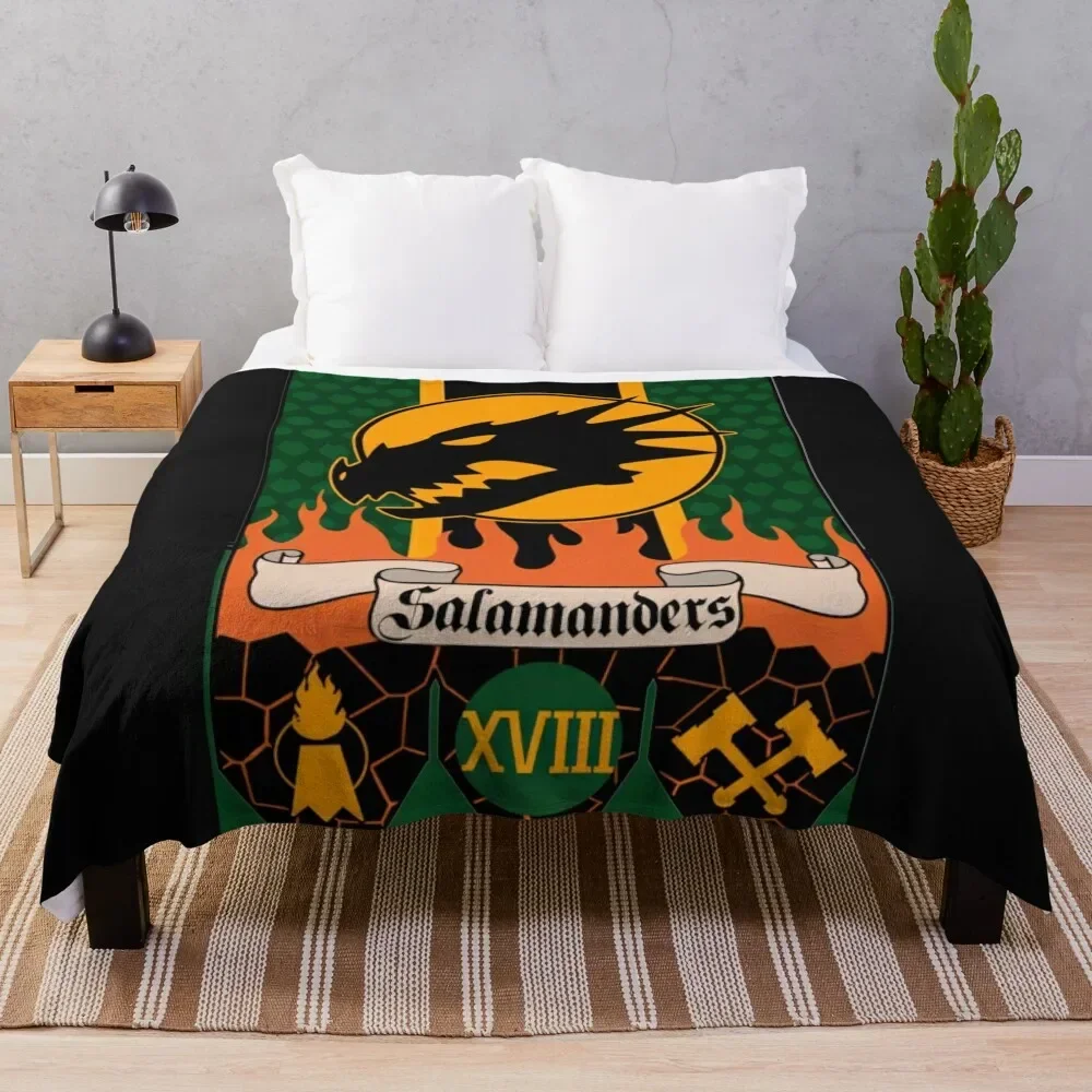 

Salamanders Banner Throw Blanket Breathable Lightweight Blanket for Adults Kids