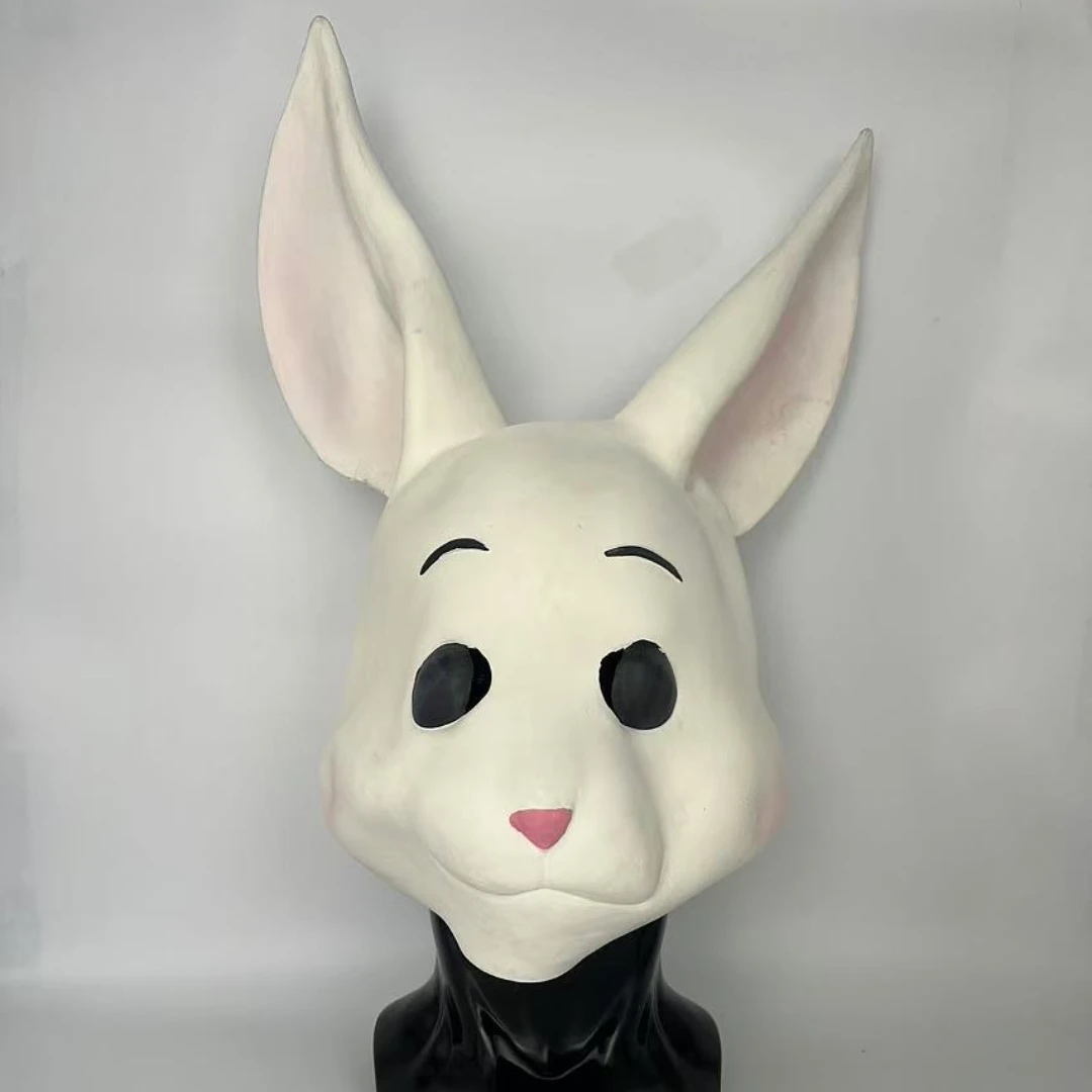 Anime Beastars Haru Cosplay Mask, Lovely Animal Rabbit, Latex Masks, Halloween Masquerade Party, Costume Props