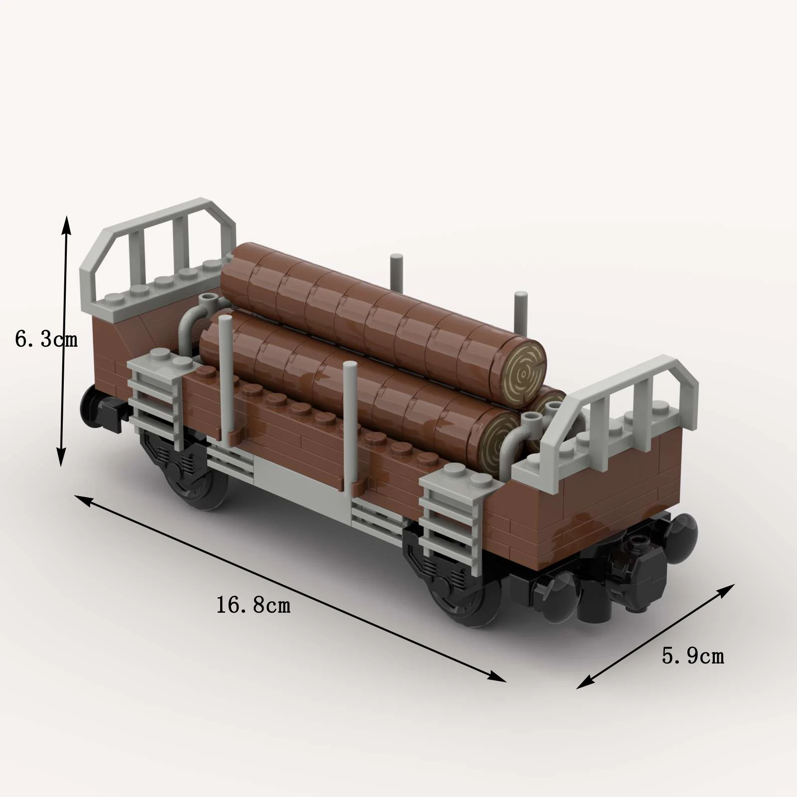 MOC Train Carriage Model Stone Transport Vehicle Oil Tank Truck Third Party Train Tracks Accessory Decoration Toys for Children