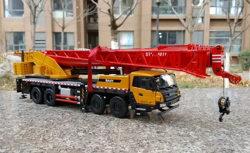 Alloy Model Toy Gift 1:36 Scale SANY STC800T6 Automobile Crane Engineering Machinery Vehicles DieCast Toy Model for Collection