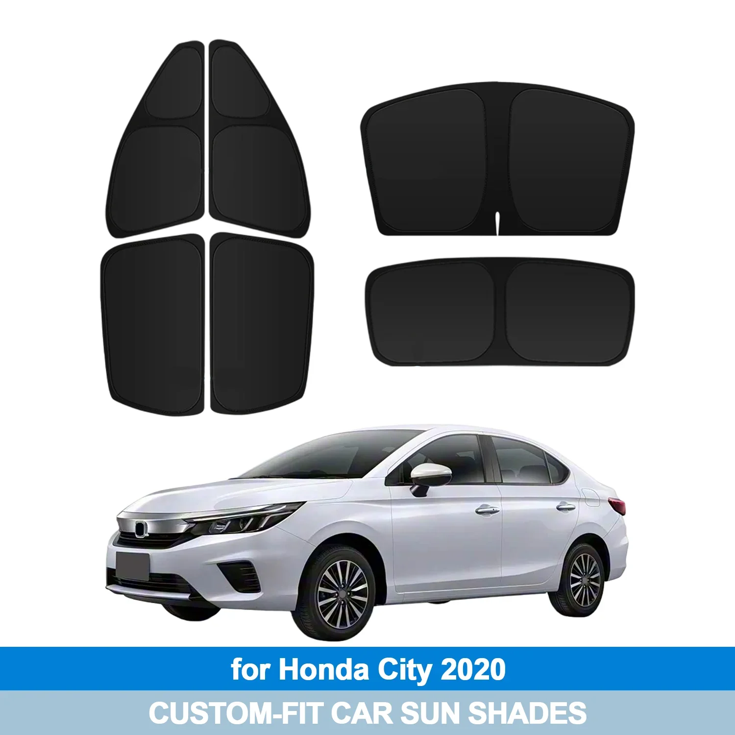 

For Honda City 2020 Windshield Sun Shade Side Window Shades Cover Sun Visor Shield Privacy Protection