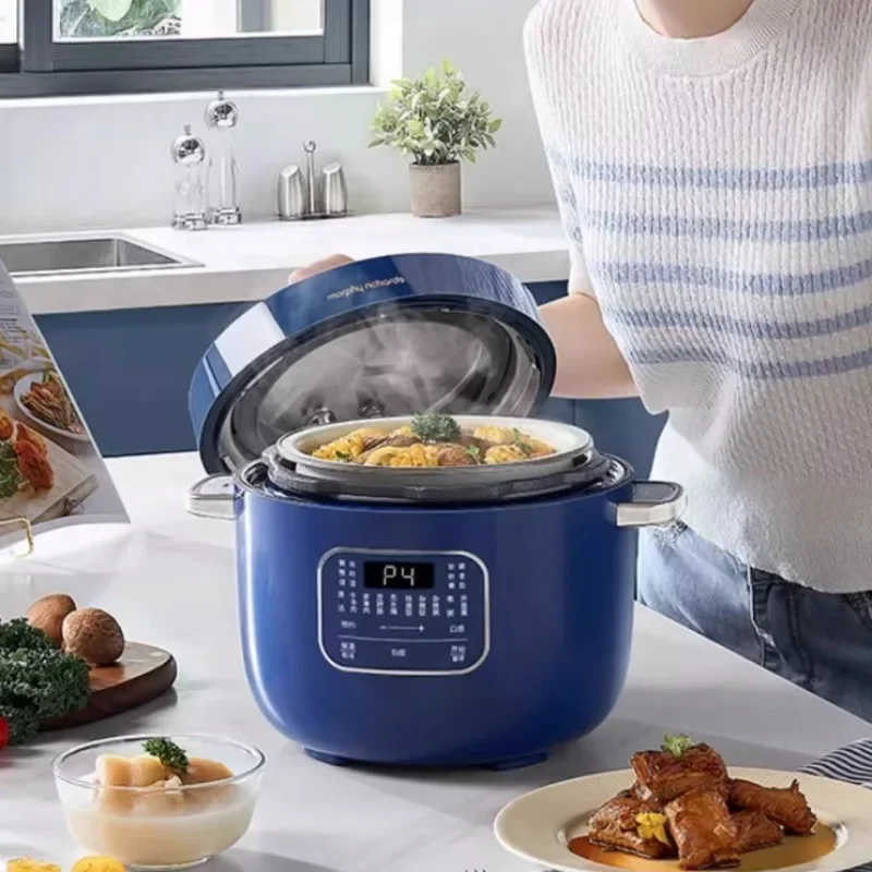 Automatic Mini Rice Cooker and Pressure Cooker, 2024 New Version, Household Portable Two-in-One Electric Cooker
