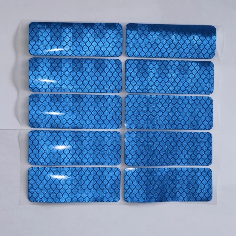

10Pcs Motorcycle Reflective Stickers Truck Car Secure Warning Strips Tape Sticker Auto Styling Bicycle Decoration Colorful Decal