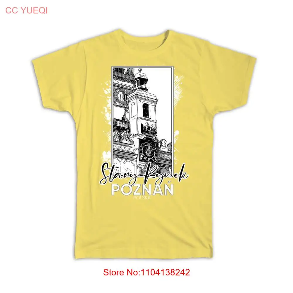 Gift T-Shirt : Stary Rynek Poznan Poland Polish Europe Travel Souvenir Cathedral