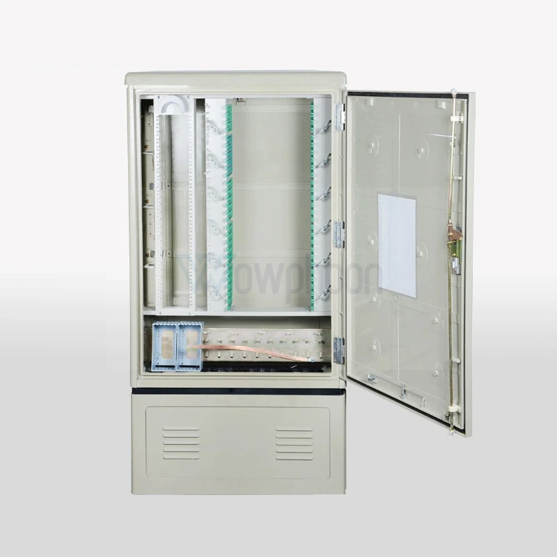 Fiber Optic Cable Cross Connect Cabinet, Optical Distribution Cabinet, Customized, 288 Core, SC/FC, Fully Equipped with Jumper