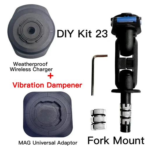 Vástago de horquilla de bicicleta personalizado, soporte de teléfono para motocicleta, amortiguadores de montaje en manillar, adaptador de embrague de freno v2, soporte para coche