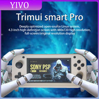 Trimui Smart Pro Handheld Game Console 4.96''IPS Screen Linux System Joystick RGB Lighting Smartpro Retro Video Game Player Gift