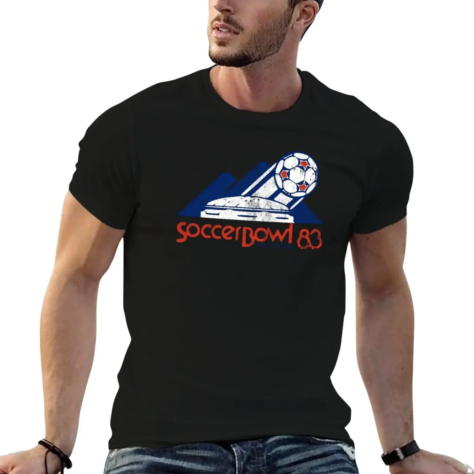 

Soccerbowl 83 - Retro Art T-Shirt blacks Funny t-shirt Personalized t-shirt mens big and tall t shirts