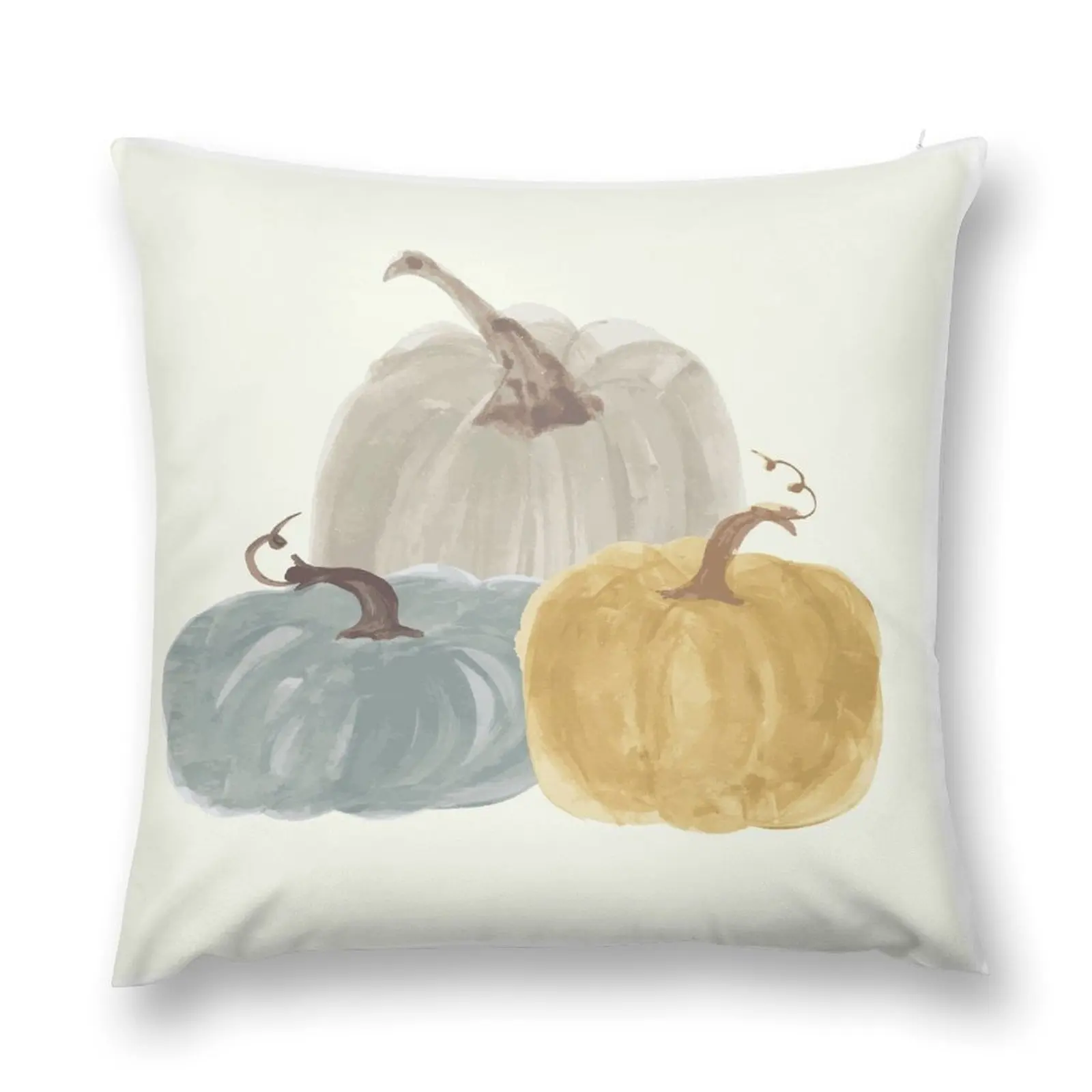 

Watercolor Fall Pumpkin Trio Throw Pillow christmas ornaments 2025 Luxury Cushion Cover covers for pillows pillow