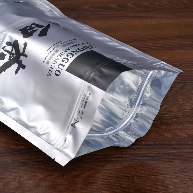 Self-Sealing Aluminum Foil Bag, Custom Tea Gift Packaging