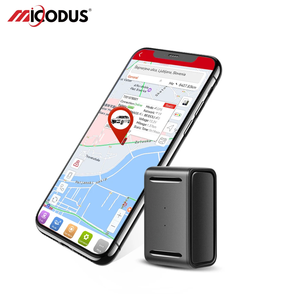 MiCODUS Car GPS Tracker Mini Localizador Rastreador ML150 1500mAh Magnet Voice Monitor Vibration Geofence Speed Alerts Free APP