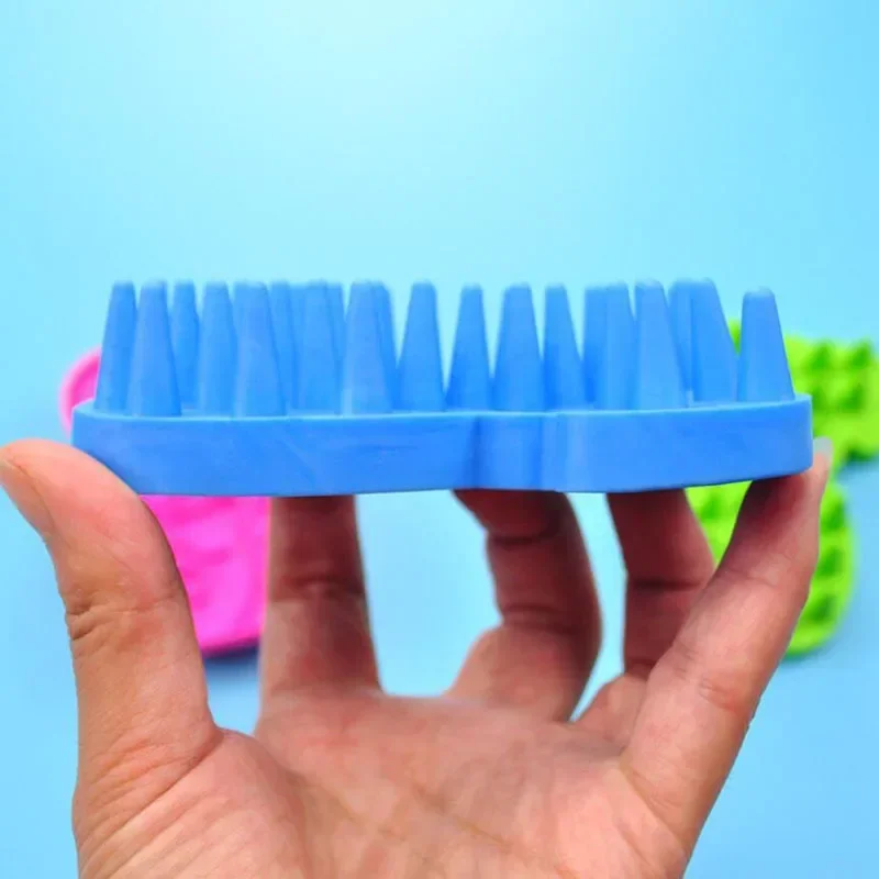 Silicone Pet Dog Brush Cat Comb for Grooming Cleaning Massage Bathing Soft Needle Comb Brushes Quick Clean Tool