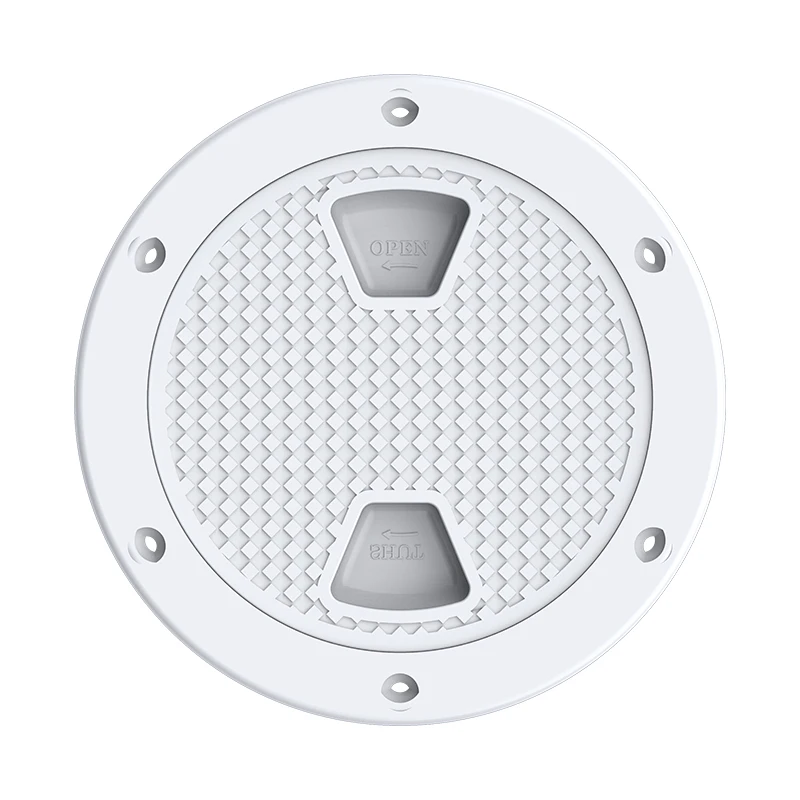 

STLF High Quality Non-Slip Rubber Deck Hatch Cover for 4'' Kayak Deck Plate White round Deck Hatch for Boats Marine Supplies