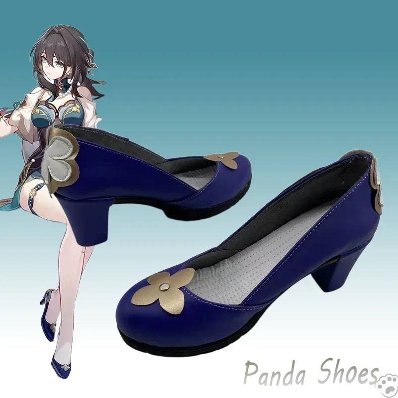 Honkai Star Rail Ruan Mei zapatos de Cosplay Anime juego Cos cómic Cosplay disfraz Prop zapatos para fiesta de Halloween Con