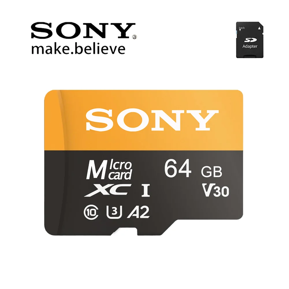 

SONY 64GB Micro Card 1TB TF Card 128GB SDCard 256GB 2TB High Speed Cartao De Memoria Flash 512GB Memory TF Card C10 For XiaoMi