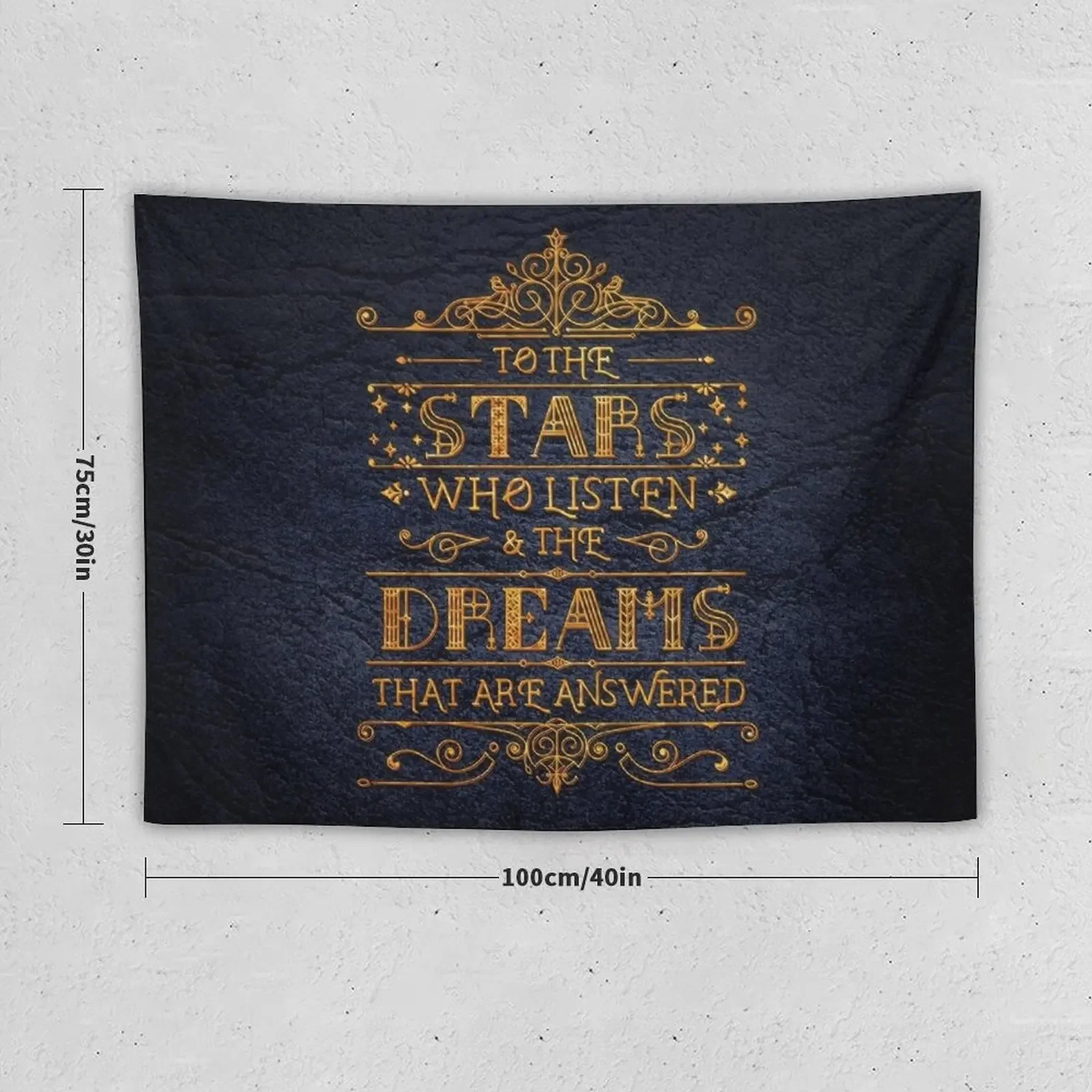 To the stars who listen Tapestry Outdoor Decor Room Decor Cute Wall Art Tapestry