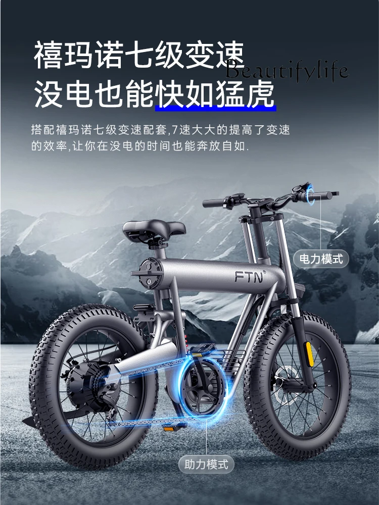 Off-Road Electric Power Electric Motorcycle Mountain Bike Beach Motorcycle Battery Car