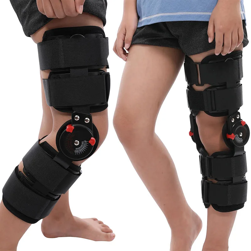 

Детский регулируемый шарнирный наколенник-ортопедический стабилизатор после операции-фиксация коленного сустава-опора для восстановления ног