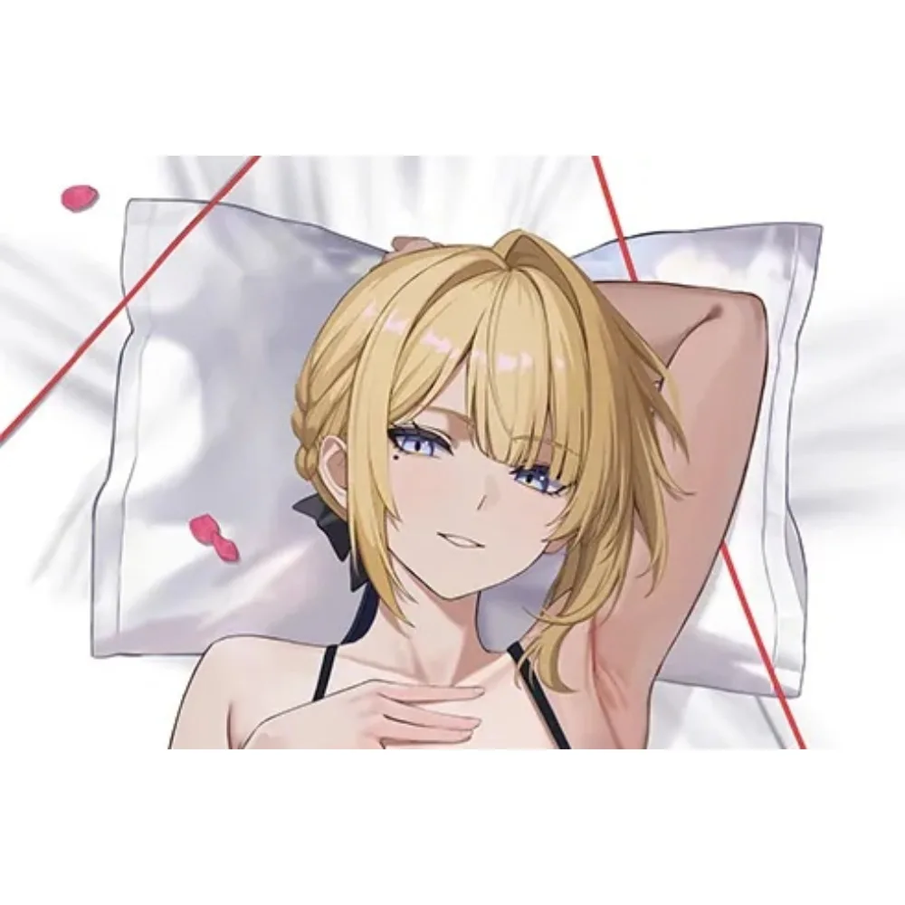 Trend Evelyn Full Size Body Pillow Cover Dual Sided Illustration Print Cushion Shell For Bedroom Sofa Indoor Leisure Decor