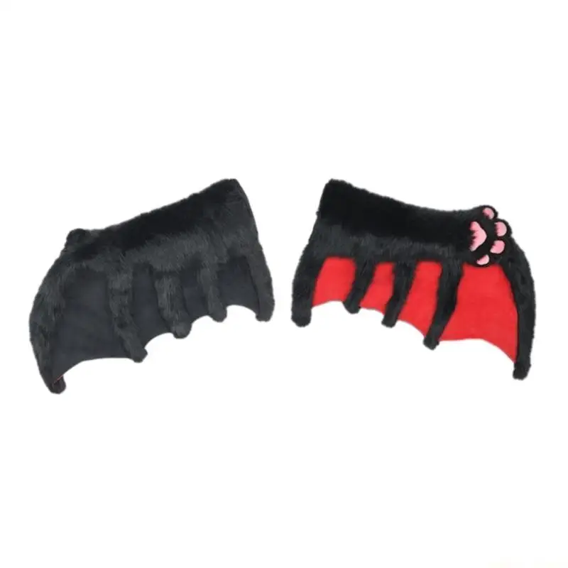 31BF Girls Handmade Furry Oversized Wing Furry Devil Party Costume Oversized Fursuit