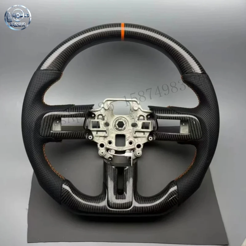 Customized High Quality Real Carbon Fiber for Ford Mustang GT S550 Shelby GT350 GT500 Car Steering Wheel