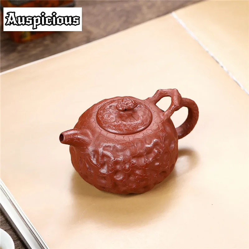 180ml Authentic Yixing Purple Clay Teapot Handmade Gongchun Pot Raw Ore Downhill Mud Kettle With Infuser Zisha Teaset Accessorie