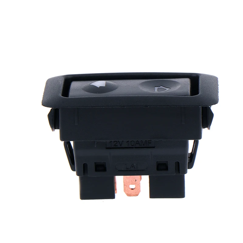 1Pc Universal 6Pin 12V/24V Car Electric Window Switch Power Window Switch With Green LED Light Button Switch