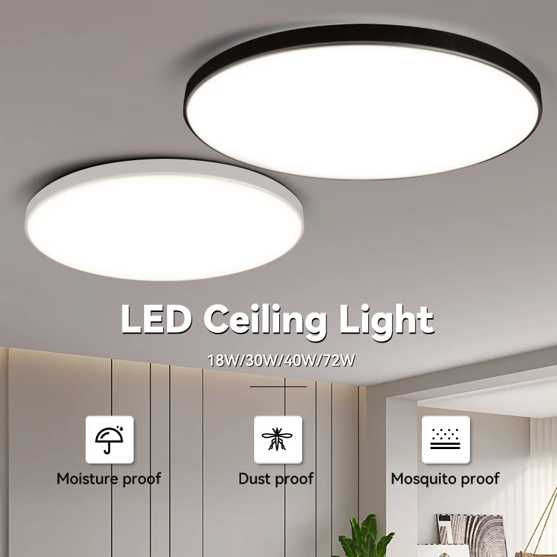 Led Ceiling Light Chandelier Panel Bathroom Lights Lustre Room Fixtures Luminair Hanging For Ceiling Lamp Home Decor Lighting