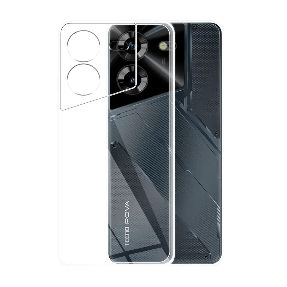 For Tecno Pova 5 Pro Case Clear Silicone Soft Phone Case For Tecno Pova 4 Pro Clear Shockproof Coque or Tecno Pova 3 Pova2 Funda