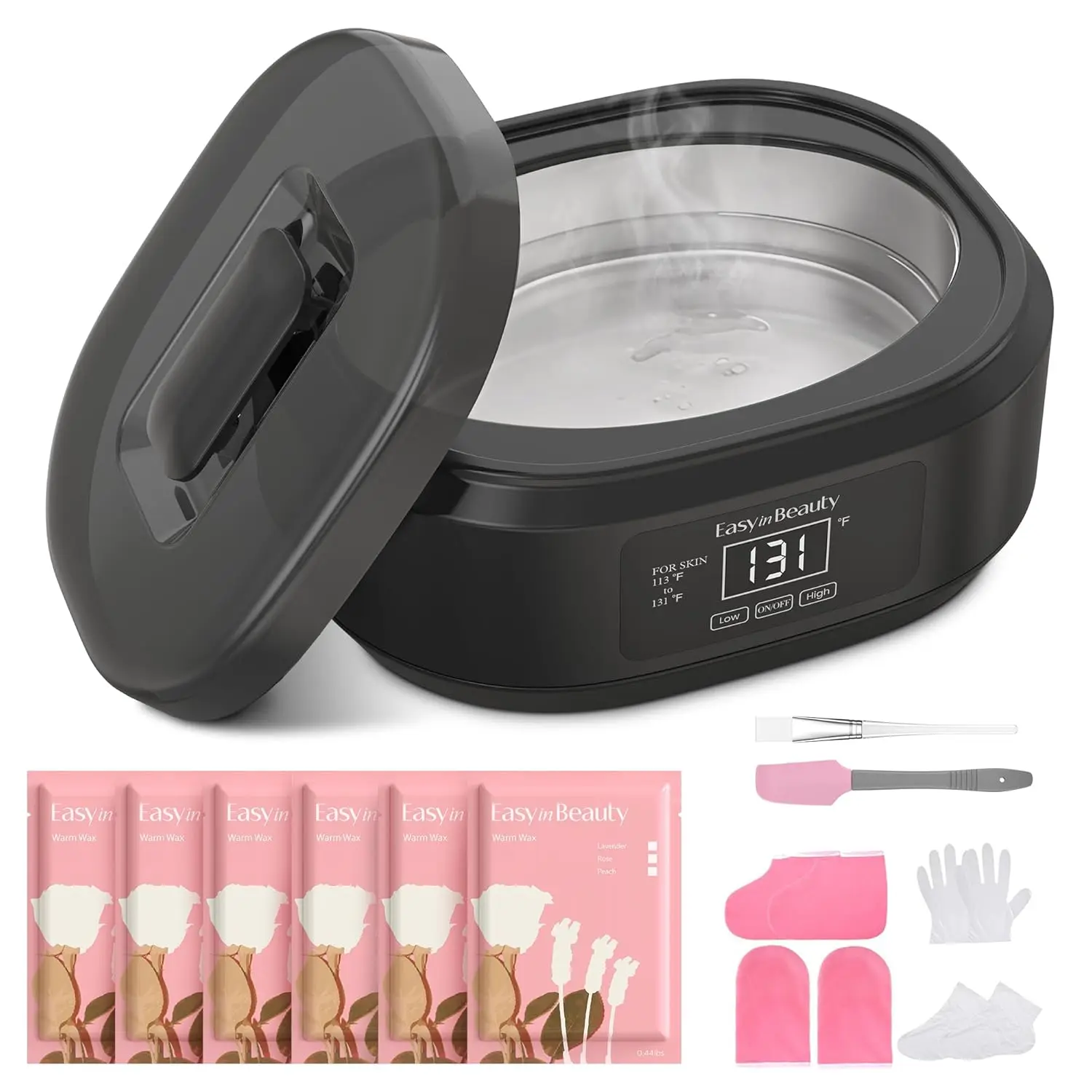 

3000ml Paraffin Wax Machine for Hands & Feet - Touchscreen Warmer with 6 Unscented Wax Packs