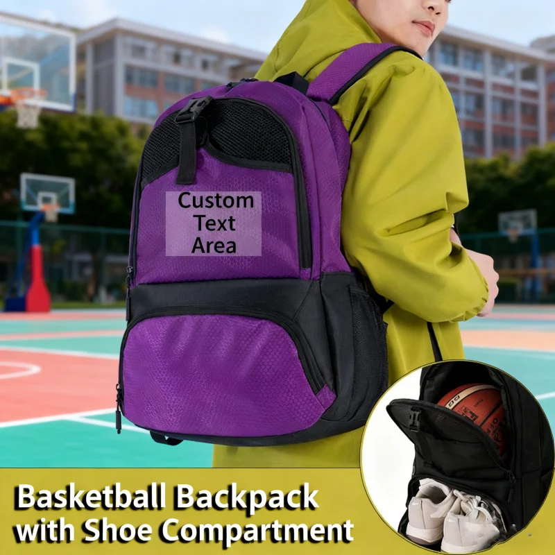 Basketball Bag Large Capacity Training Backpack Football Sports Fitness Double Shoulder Bag