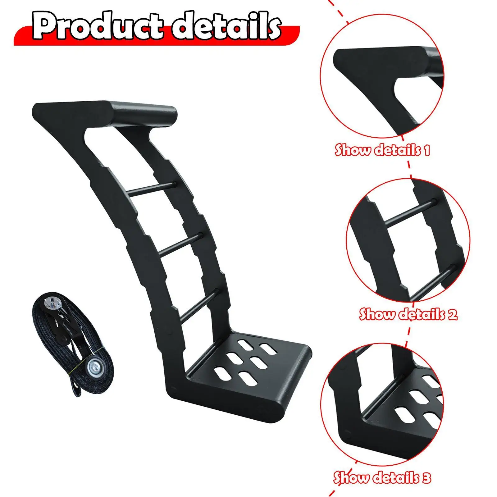 عجلة خطوة الإطارات دواسة تسلق سلم خطوة على الطرق الوعرة معدات المركبات نونسليب الدواسات المحمولة الإطارات خطوة عجلة سلم