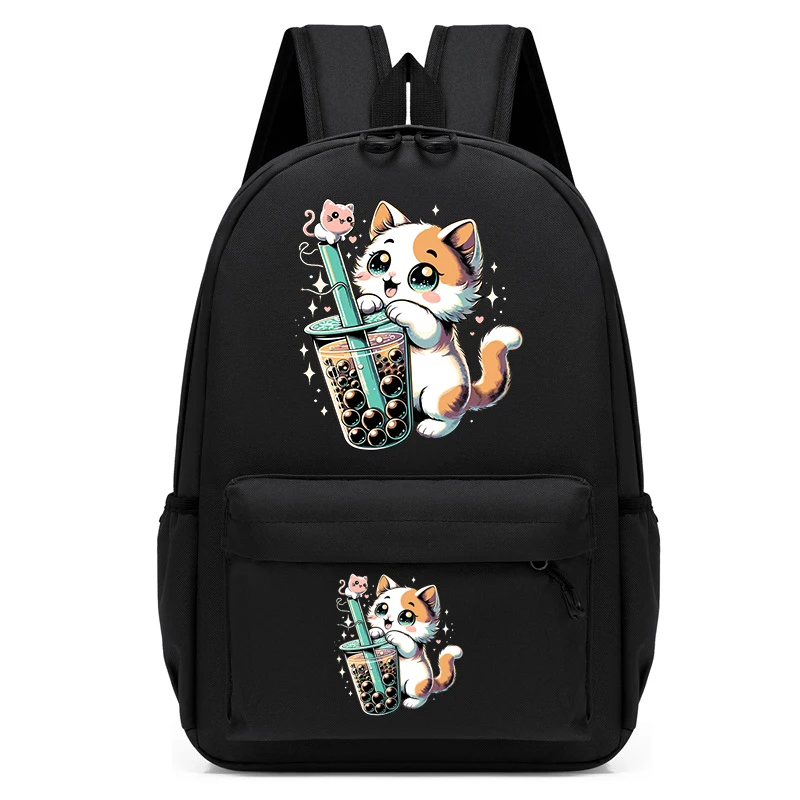 

Students Backpack Girl Teenager Travel School Backpack Fashion Leisure Bagpack Boba Anime Cat Laptop School Bags Usb Bookbags