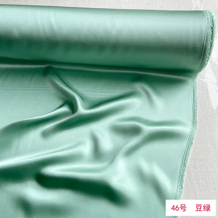 22 Momme Heavy Silk Crepe Satin Fabric Silk Pajamas Hair Ring Cheongsam Song Dynasty Brocade Lining Fabric