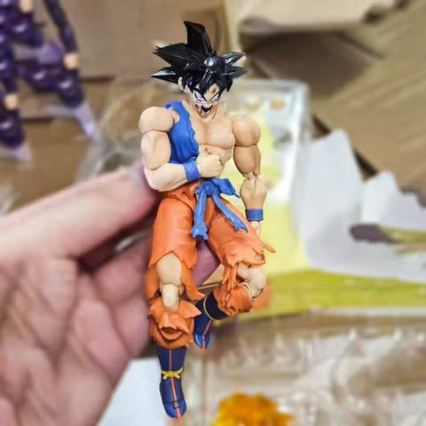 Son Goku Kit Figura BANDAI Dragon Ball Z Dcg Shf Super Saiyan Ssj Spot Original Anime Action Decorative Supplies Birthday Gift