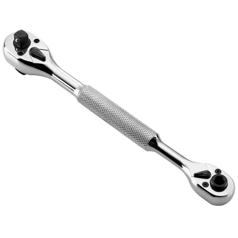 Four In One Ratchet Wrench, Quick Socket Wrench, 72 Teeth, Large Flying, Middle Flying, Small Flying Screwdriver Head