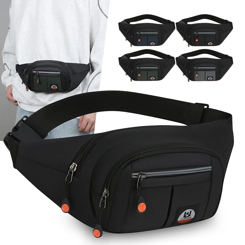 Mobile Waist Bag for Both Men and Women Multifunctional Large Capacity Anti Splash Business Waterproof Phone Bag