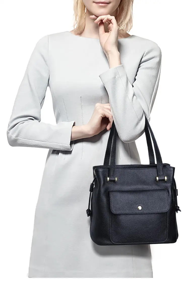 New Fashion Brand Women Handbags European Designer Cow Genuine Leather Shoulder Bags Female Luxury Crossbody Bag