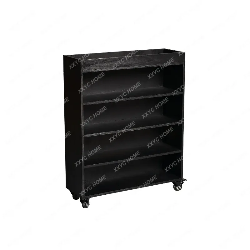 XXRemovable side cabinet, living room side storage cabinet, cafe retro display cabinet