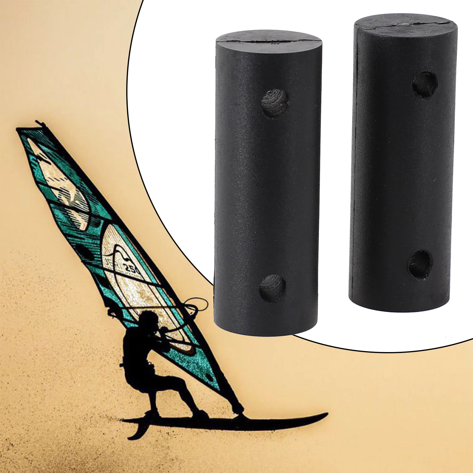 2PCS Rubber Windsurfing Mast Foot Tendon Joint Spare Joint For Sailboard Accessories HY0063 Water Sports Surfing Accessories