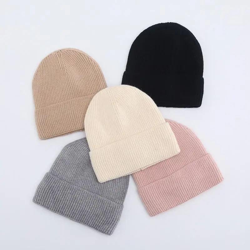 Winter Beanie Crochet Hats Double-Layered Warm Crocheting Beanie Hat For Cycling Fashion Running Beanie Hat For Home Working