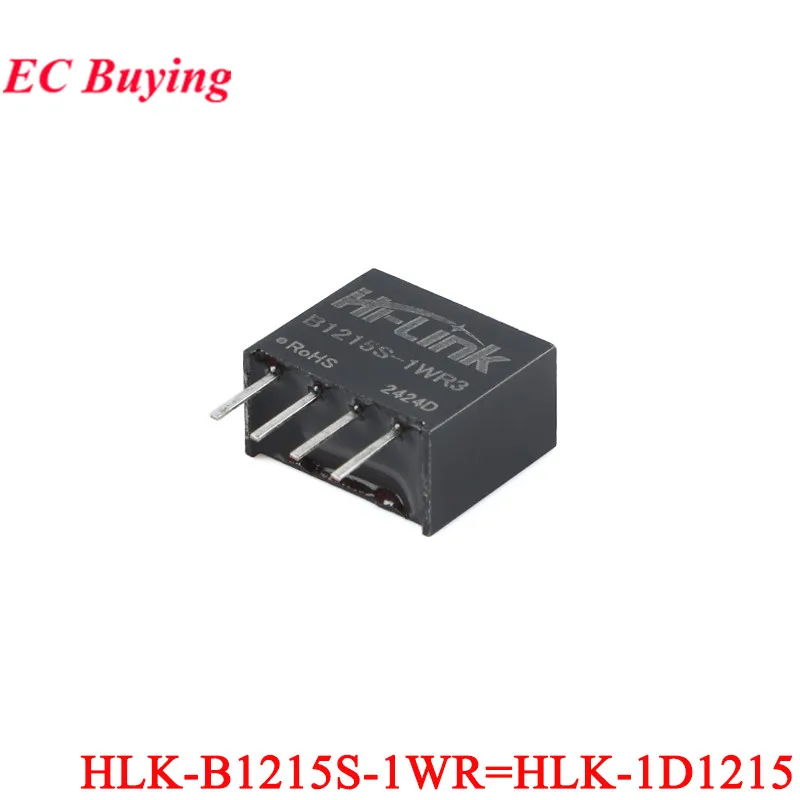 10Pcs/1pc 1W DC-DC Isolated Non-regulated Power Supply Module 5V 12V 24V to 3.3V 5V 9V 12V 15V 24V SIP HLK-B1212S B2424S B2405S